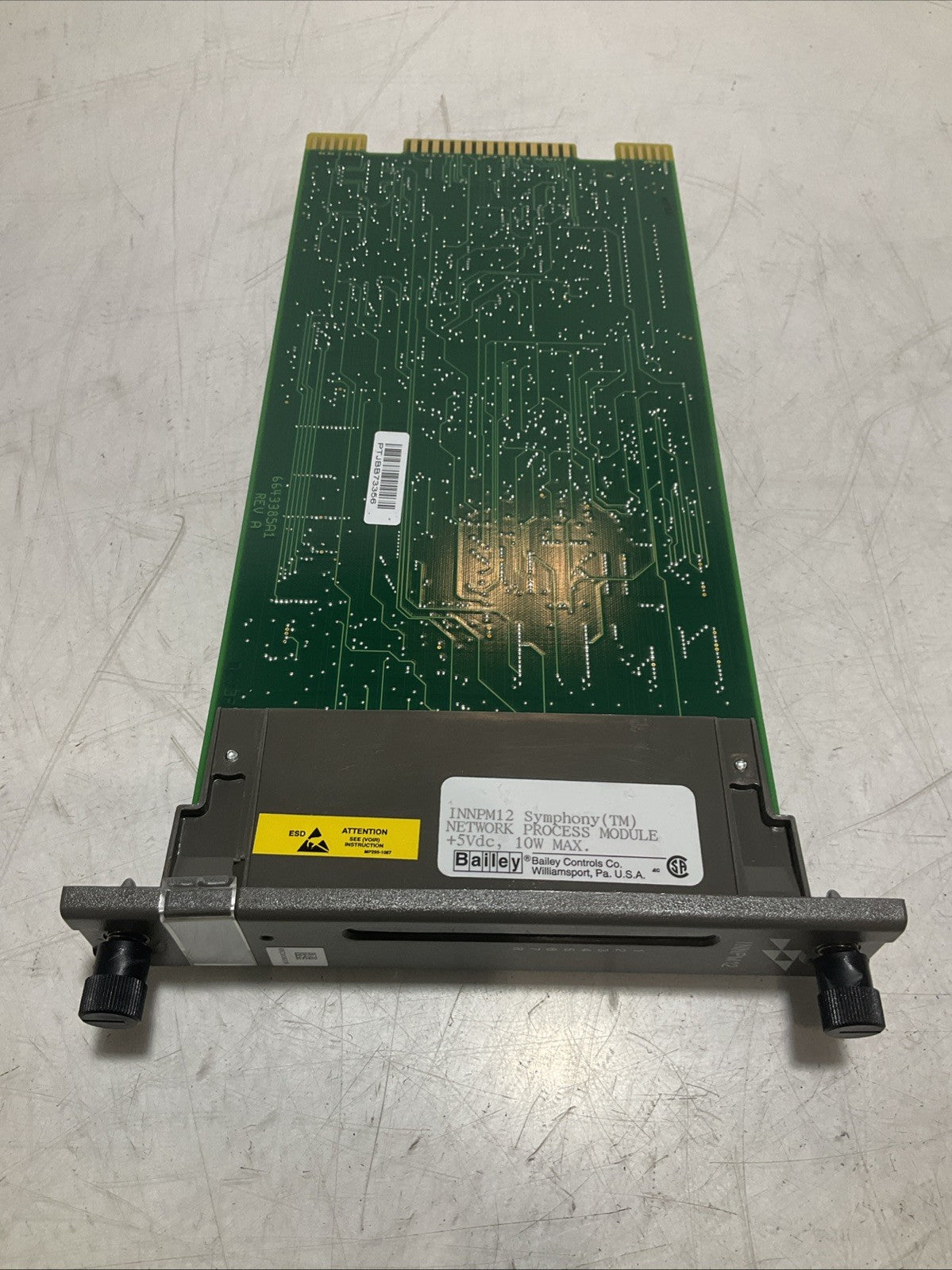 BAILEY  INNPM12 - 6643385A1 SYMPHONY NETWORK PROCESS MODULE PLC BOARD Y2M