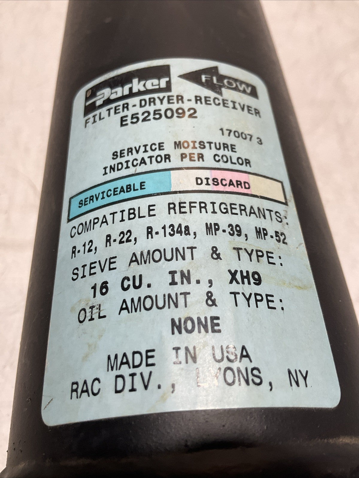 PARKER  E525092  STEEL FILTER DRIVER  RECEIVER  Y2M