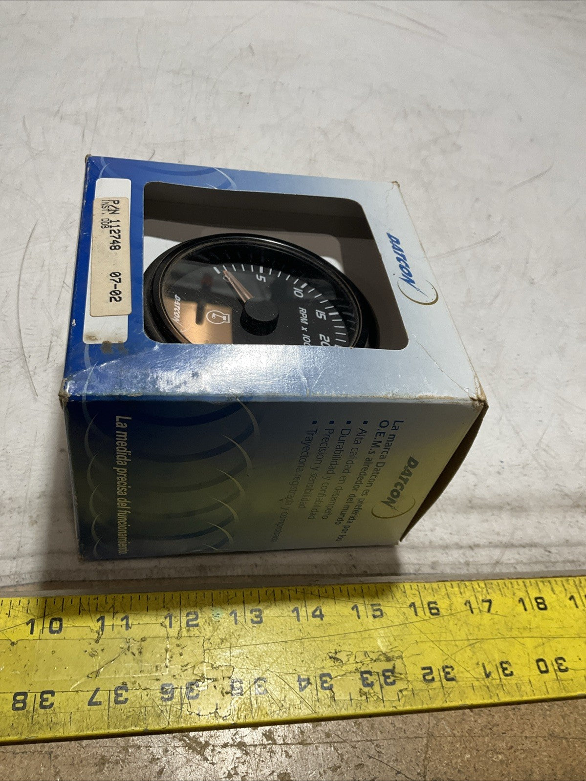 MAXIMA 112748 TACHOMETER GAUGE 3500RPM Y2M