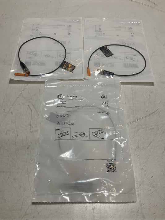 IFM MK5328  CYLINDER SENSOR  C-SLOT MOUNTING FLUSH  LOT OF 3 Z2M