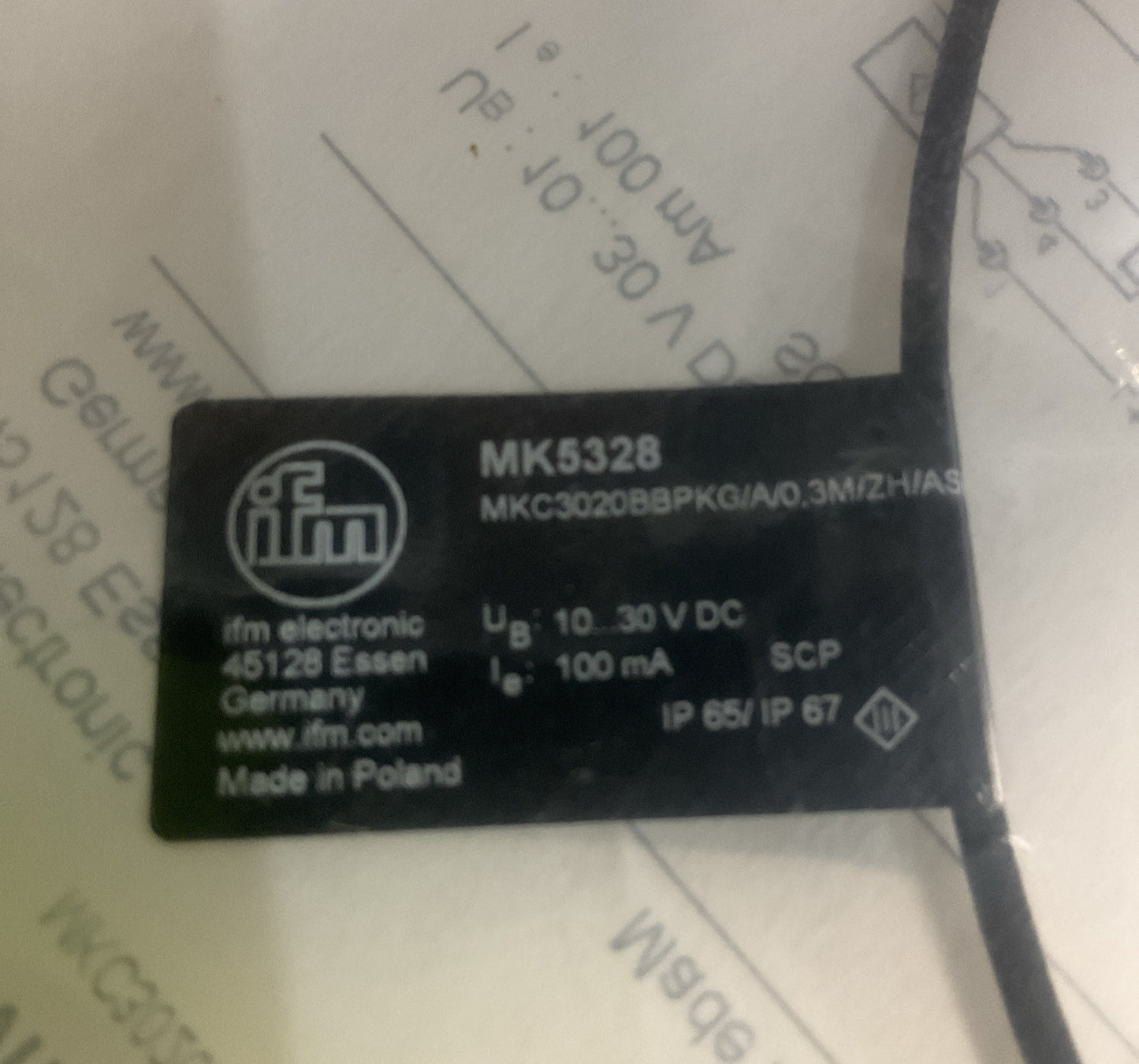 IFM MK5328  CYLINDER SENSOR  C-SLOT MOUNTING FLUSH  LOT OF 3 Z2M