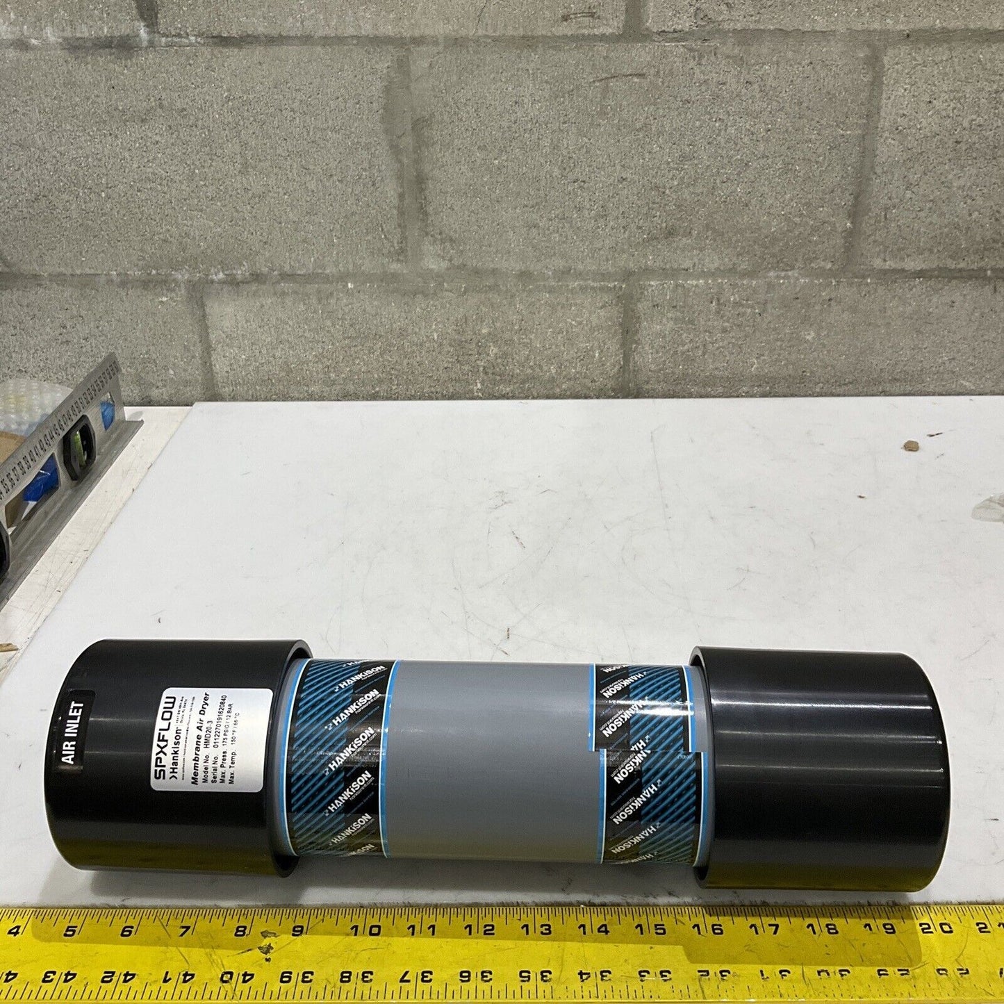 HANKISON SPXFLOW HMD20-3 MEMBRANE AIR DRYER 175 PSIG 12 BAR 150 F 66 C U3S