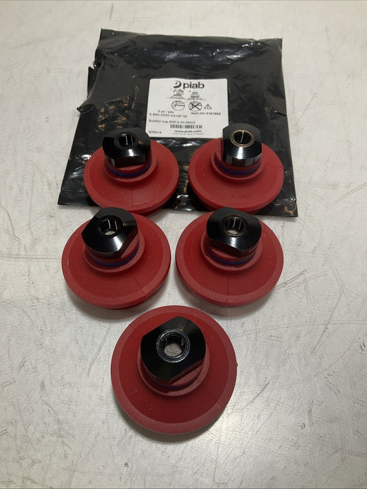 PIAB  0101662  SILICONE VACUUM  SUCTION  CUP  LOT OF 5 Z2M