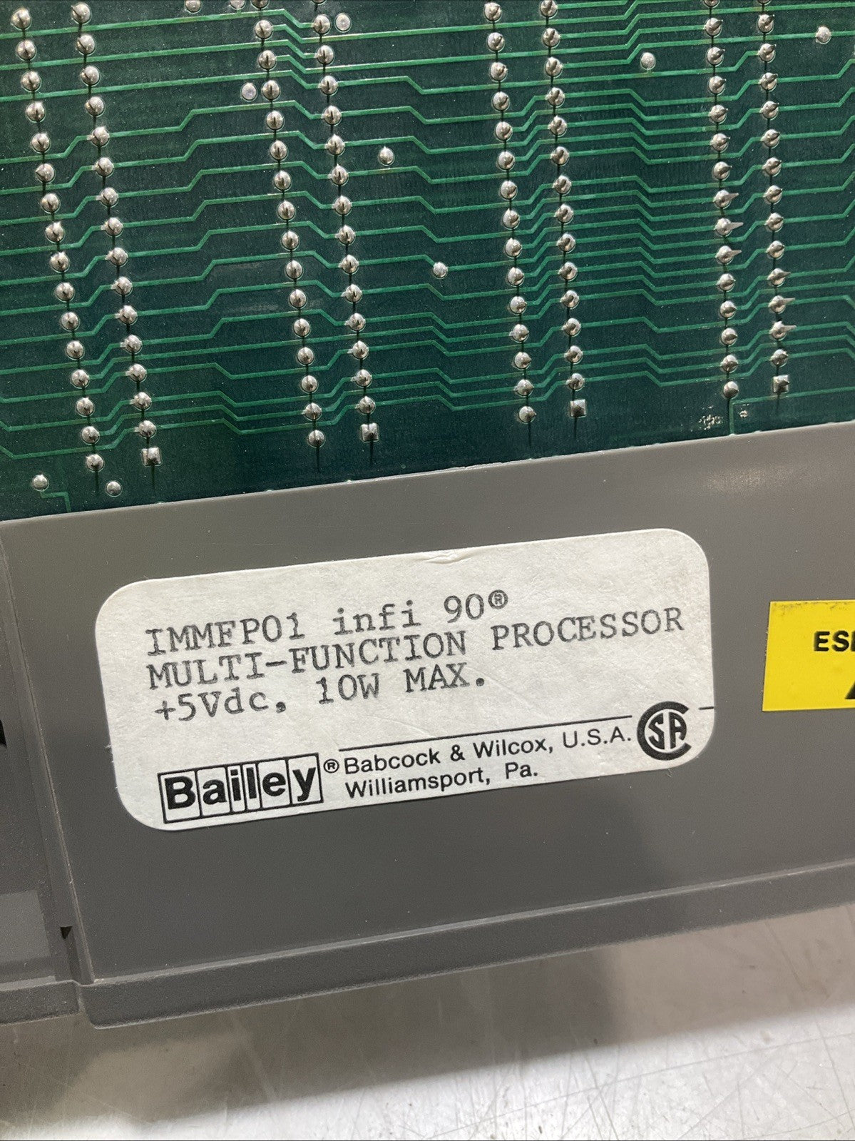 ABB;BAILEY  INFI90  IMMFP01  6638099B1  MULTI-FUNCTION PROCESSOR MODULE 5VDC Y2M