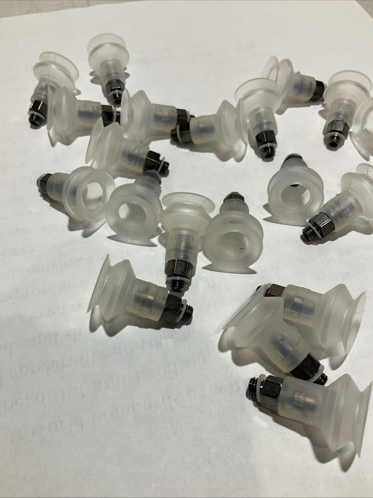 PIAB  3250069  B15MF.40.01AC SINGLE BELLOW VACUUM SUCTION CUP 5MM LOT OF 22 Z2M