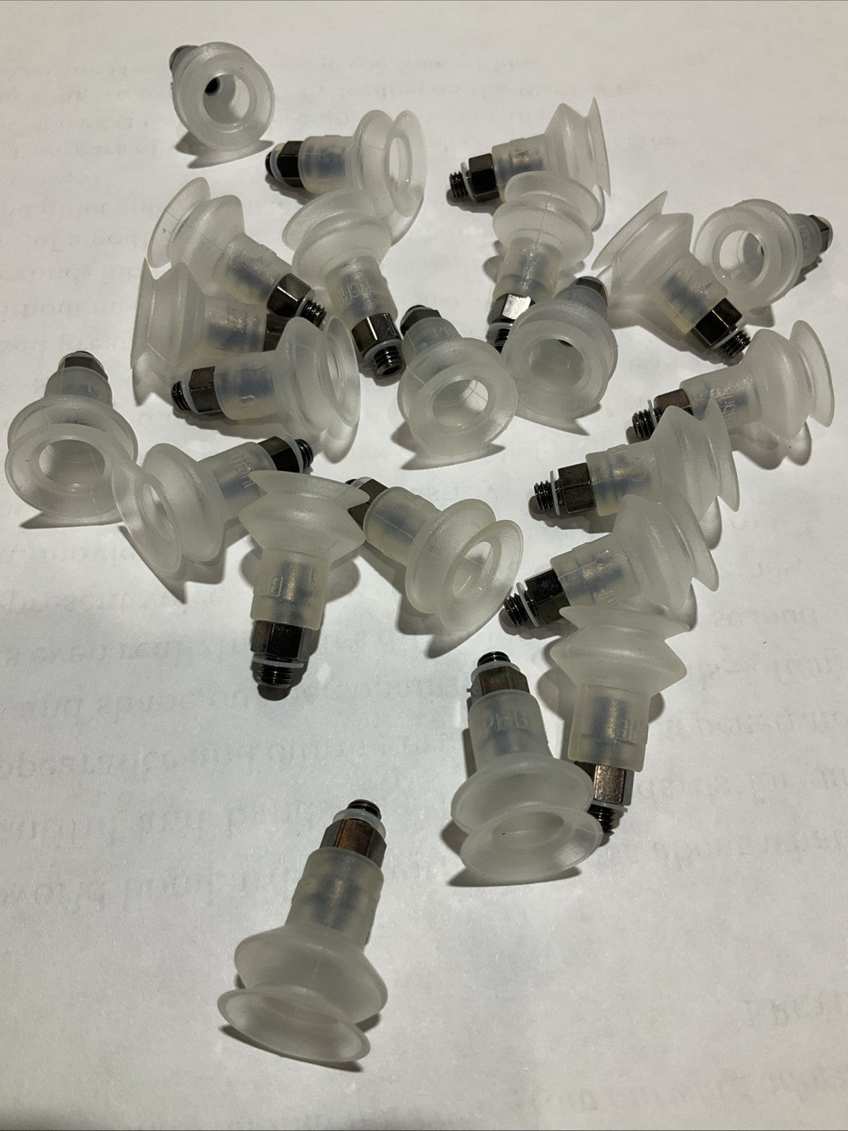 PIAB  3250069  B15MF.40.01AC SINGLE BELLOW VACUUM SUCTION CUP 5MM LOT OF 22 Z2M