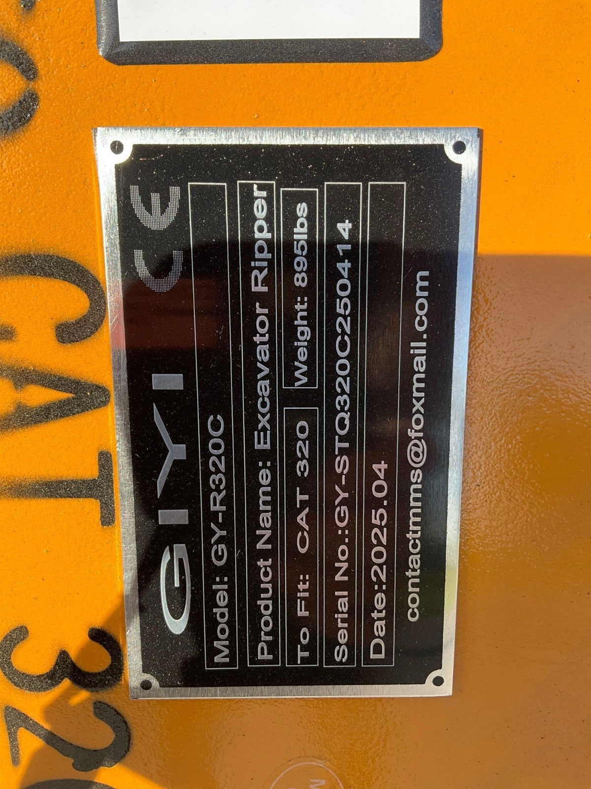 NEW GIYI RIPPER ATTACHMENT MODEL GY-R320C FOR EXCAVATOR , FITS CAT 320