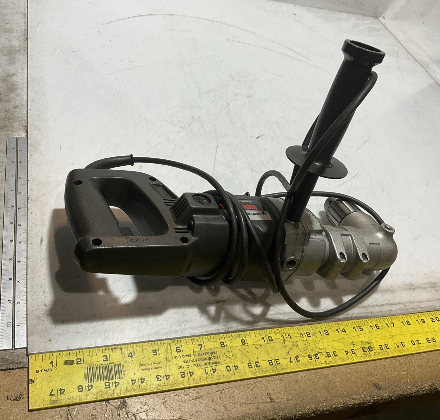 BLACK+DECKER  1348 RIGHT ANGEL DRILL TYPE100  120VAC  600RPM  Z2M