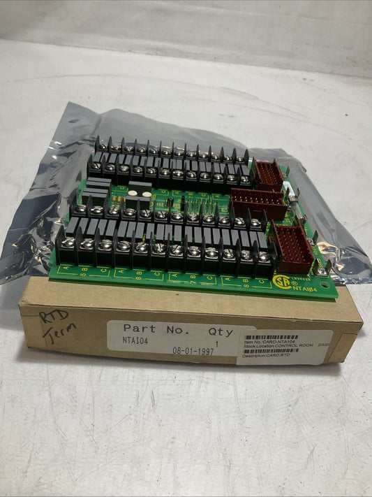 BAILEY  NTA104  6635700A1  NETWORK 90 RTD INPUT  TERMINATION  ASSEMBLY 24VDC Z2M