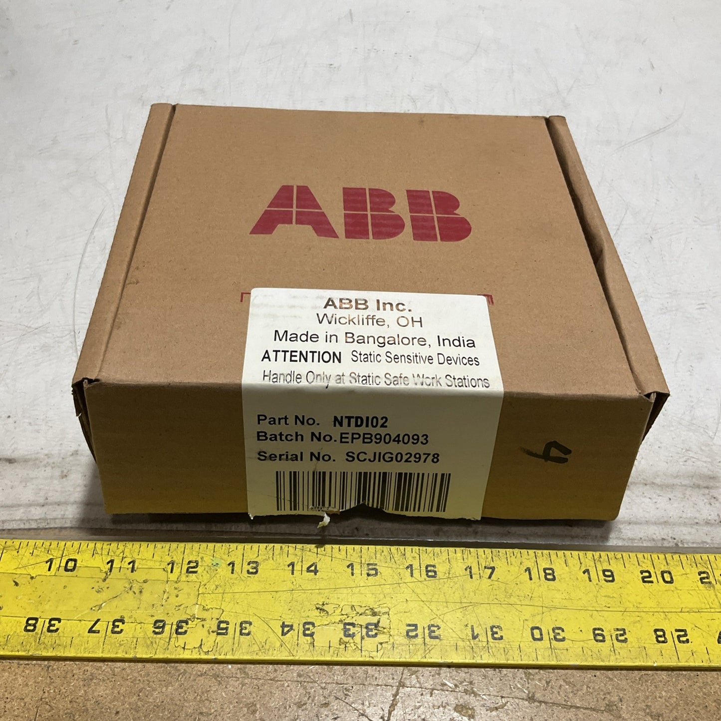 ABB  INFON90 TDI02 - PTNO 6644582A1 DIGITAL INTERFACE TERMINATION UNIT  120V Y2M