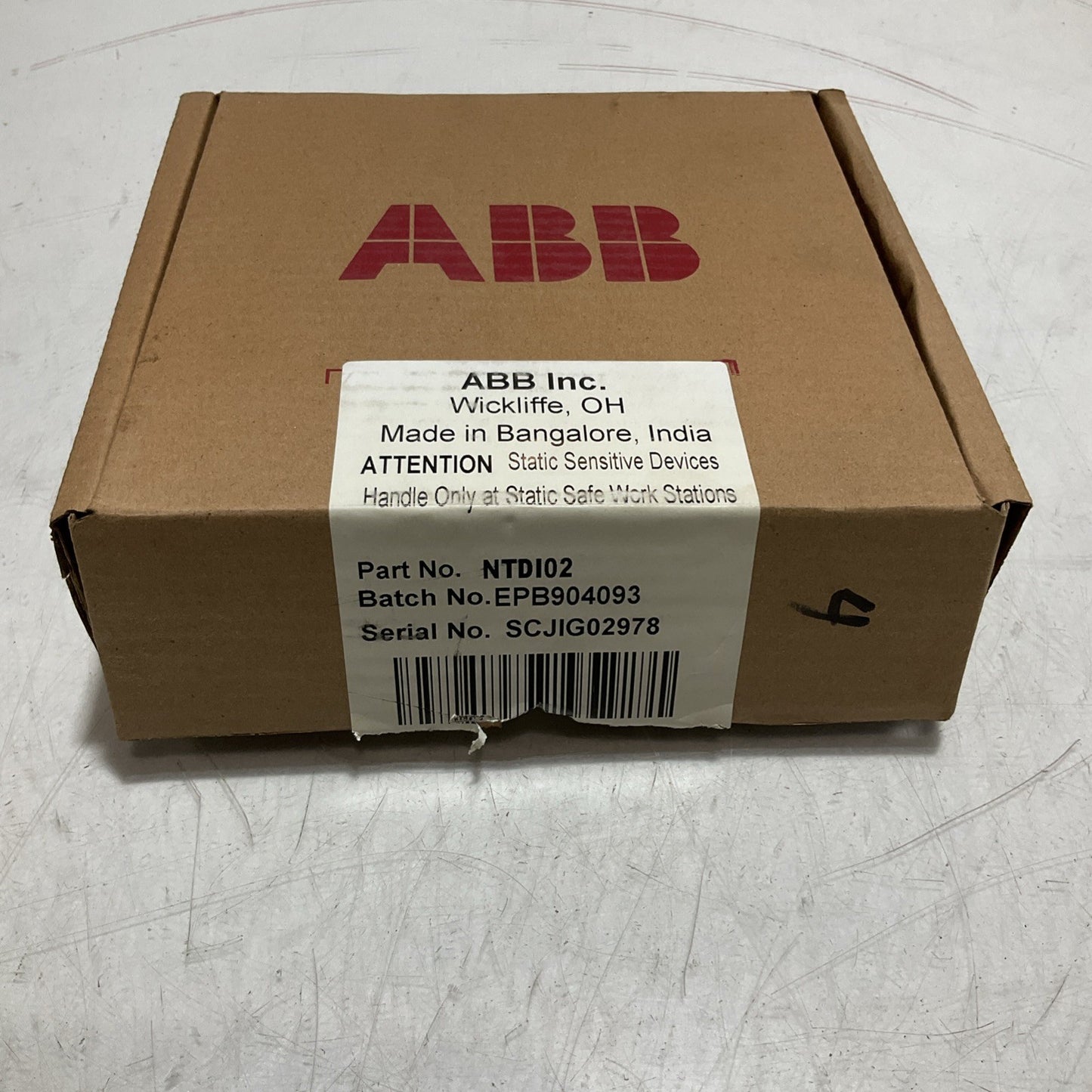 ABB  INFON90 TDI02 - PTNO 6644582A1 DIGITAL INTERFACE TERMINATION UNIT  120V Y2M