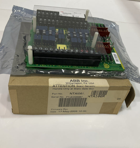 ABB INFO90 NTAI06  6639364G1  UNIVERSAL  ANALOG INPUT TERMINATION  UNIT  Y2M