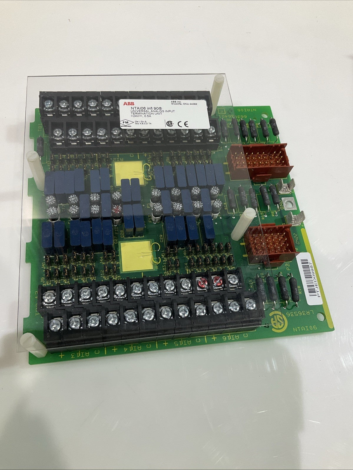 ABB INFO90 NTAI06  6639364G1  UNIVERSAL  ANALOG INPUT TERMINATION  UNIT  Y2M