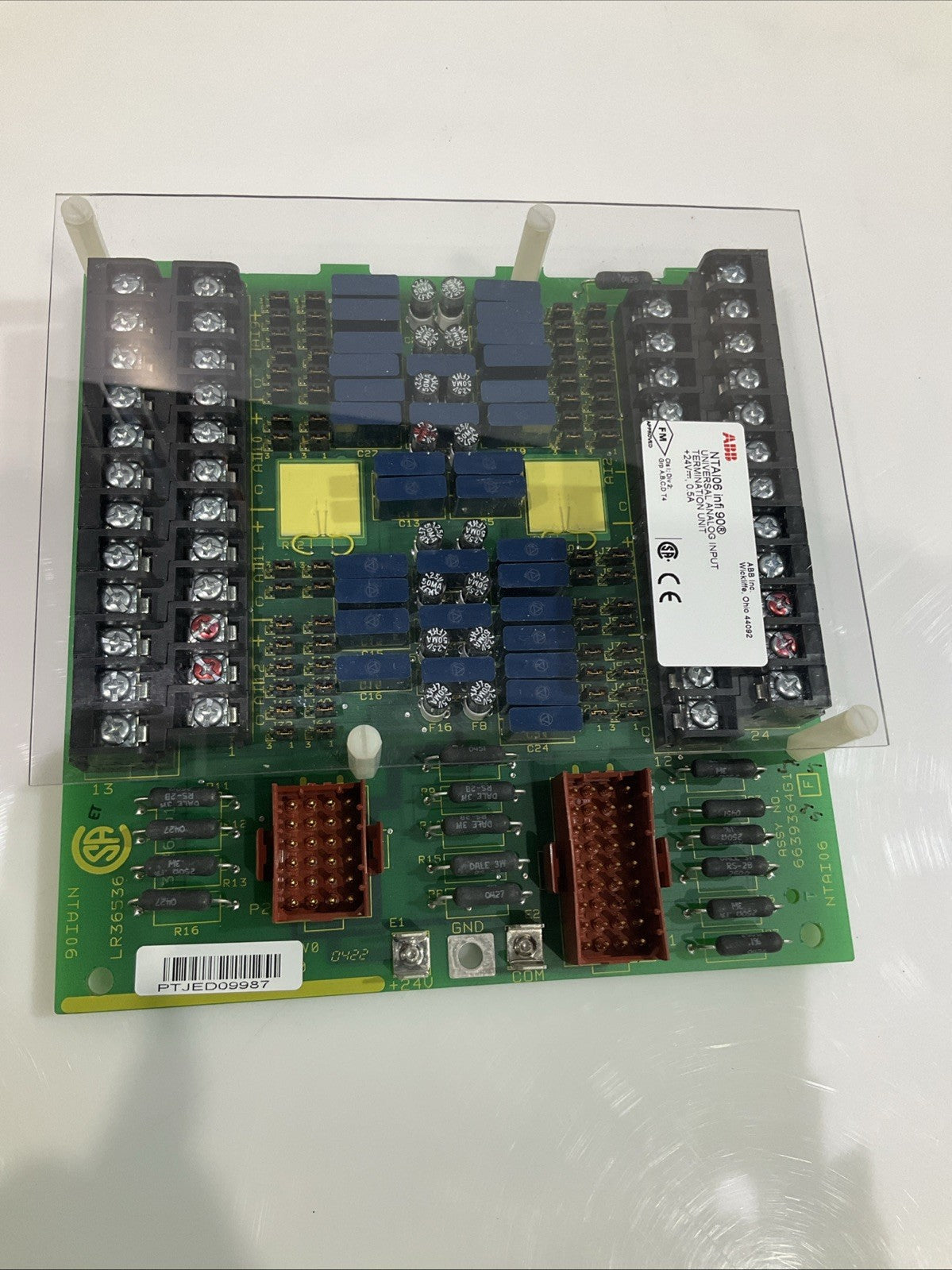 ABB INFO90 NTAI06  6639364G1  UNIVERSAL  ANALOG INPUT TERMINATION  UNIT  Y2M