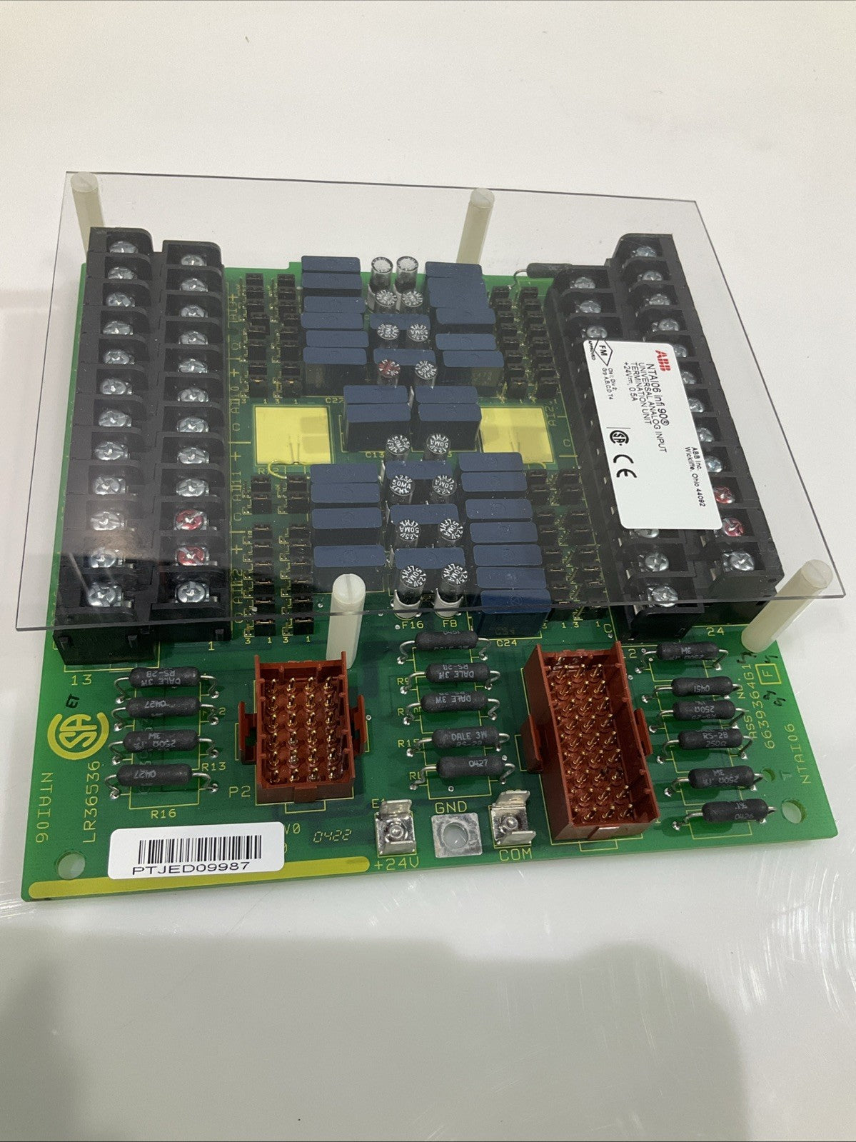 ABB INFO90 NTAI06  6639364G1  UNIVERSAL  ANALOG INPUT TERMINATION  UNIT  Y2M