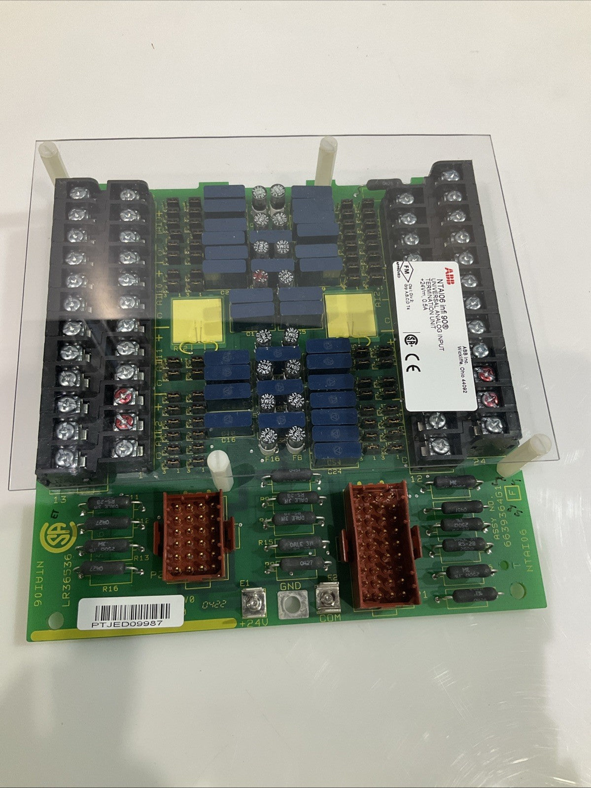 ABB INFO90 NTAI06  6639364G1  UNIVERSAL  ANALOG INPUT TERMINATION  UNIT  Y2M