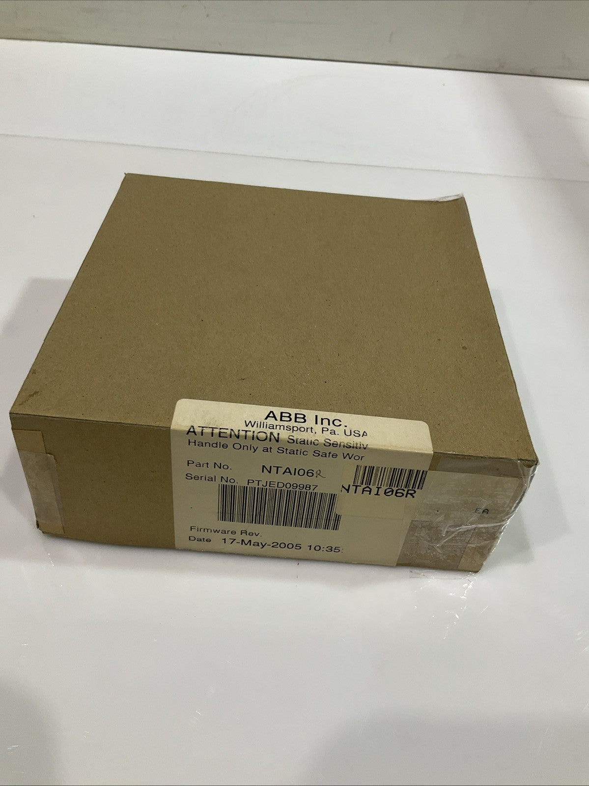 ABB INFO90 NTAI06  6639364G1  UNIVERSAL  ANALOG INPUT TERMINATION  UNIT  Y2M