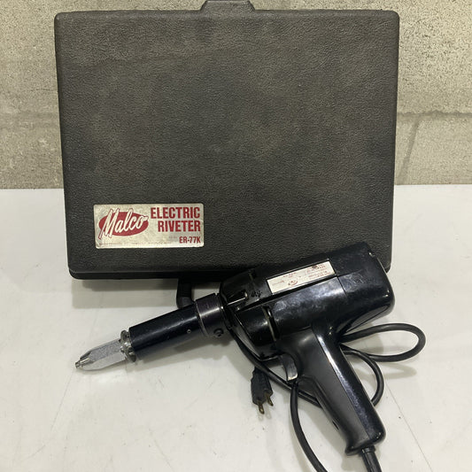 MALCO ER-77K ELECTRIC RIVETER 115-120 VAC 25-60 HZ N.L R.P.M 700 Z2M
