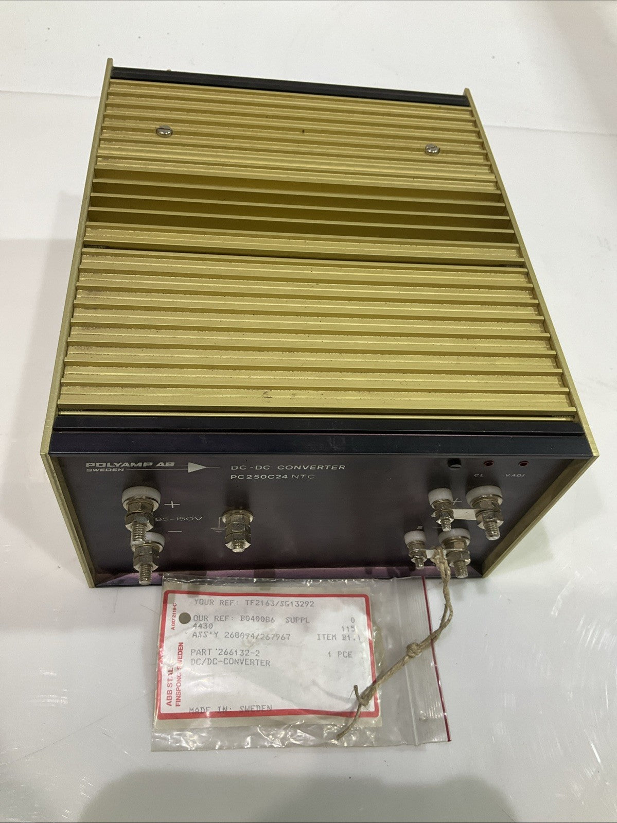 POLYAMP AB  PC250C24 NTC IN85-150V  OUT 24V  PURPLE DC-DC CONVERTER  Y2M