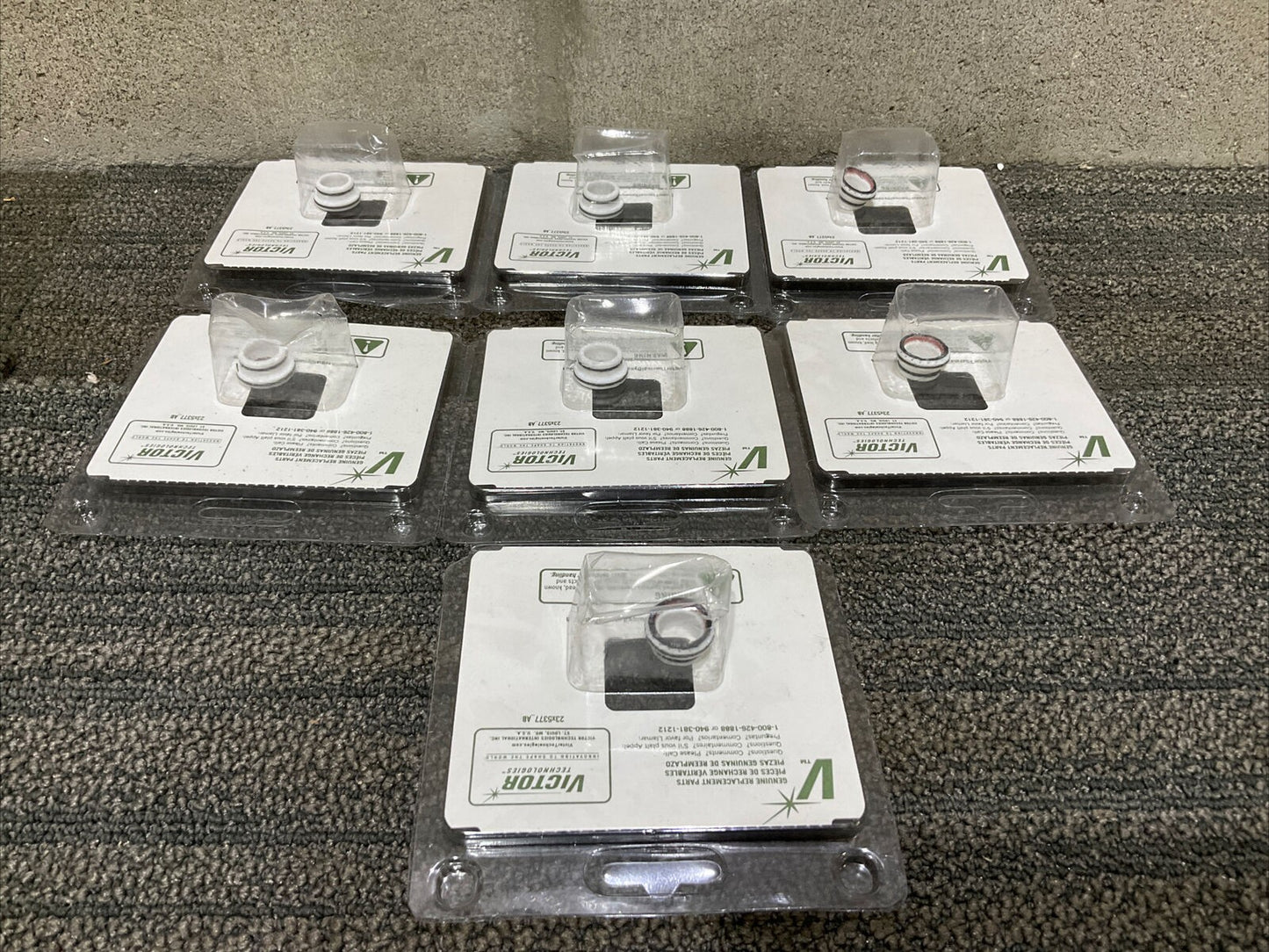 VICTOR THERMAL DYNAMICS 21-104102 1X4440-4C PLASMA GAS DISTRIBUTOR 222 LOT OF 7