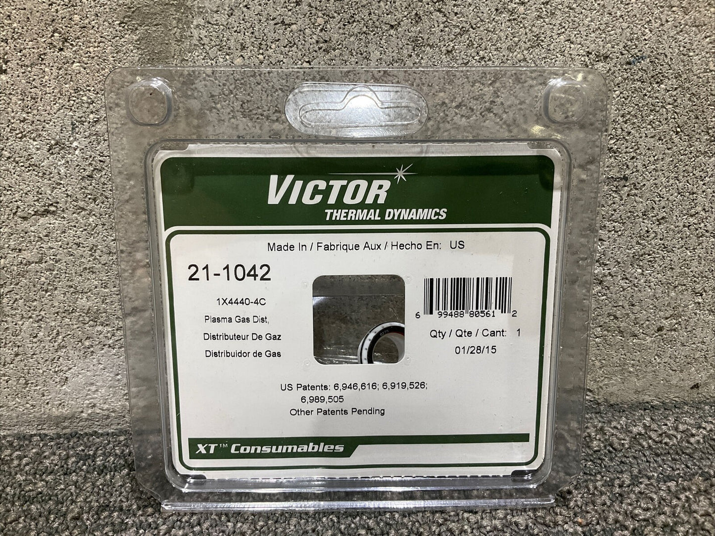 VICTOR THERMAL DYNAMICS 21-104102 1X4440-4C PLASMA GAS DISTRIBUTOR 222 LOT OF 7