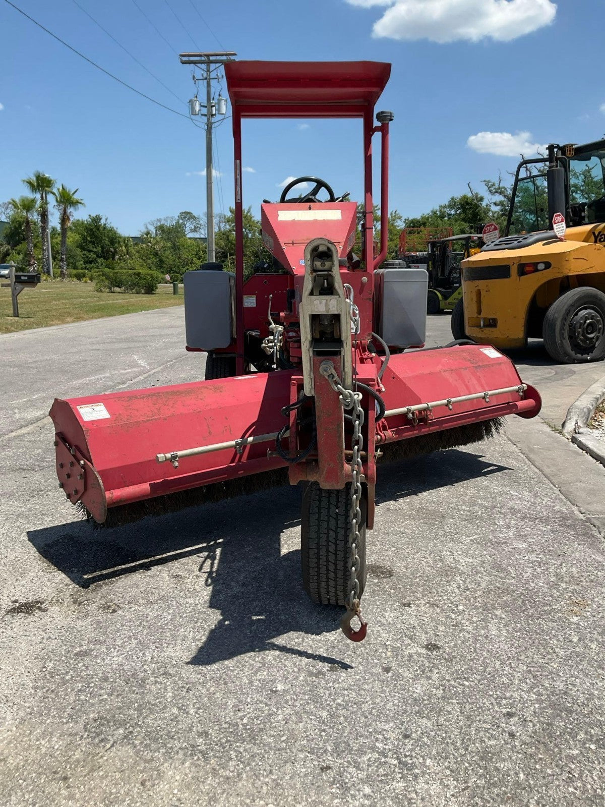 2019 BROCE RIDE ON SWEEPER MODEL BW-260, KUBOTA DIESEL, BROOM APPROX 100in W