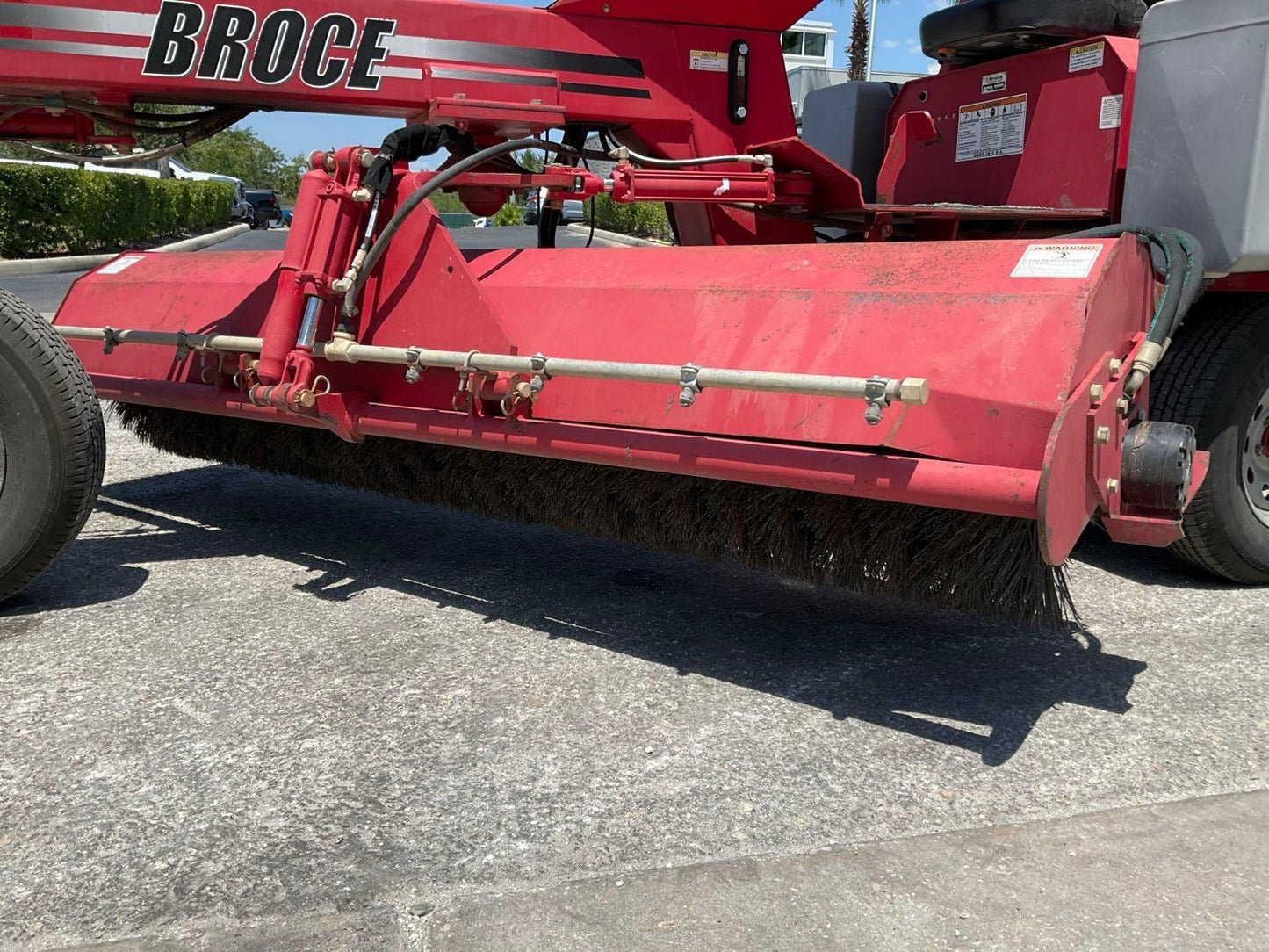 2019 BROCE RIDE ON SWEEPER MODEL BW-260, KUBOTA DIESEL, BROOM APPROX 100in W