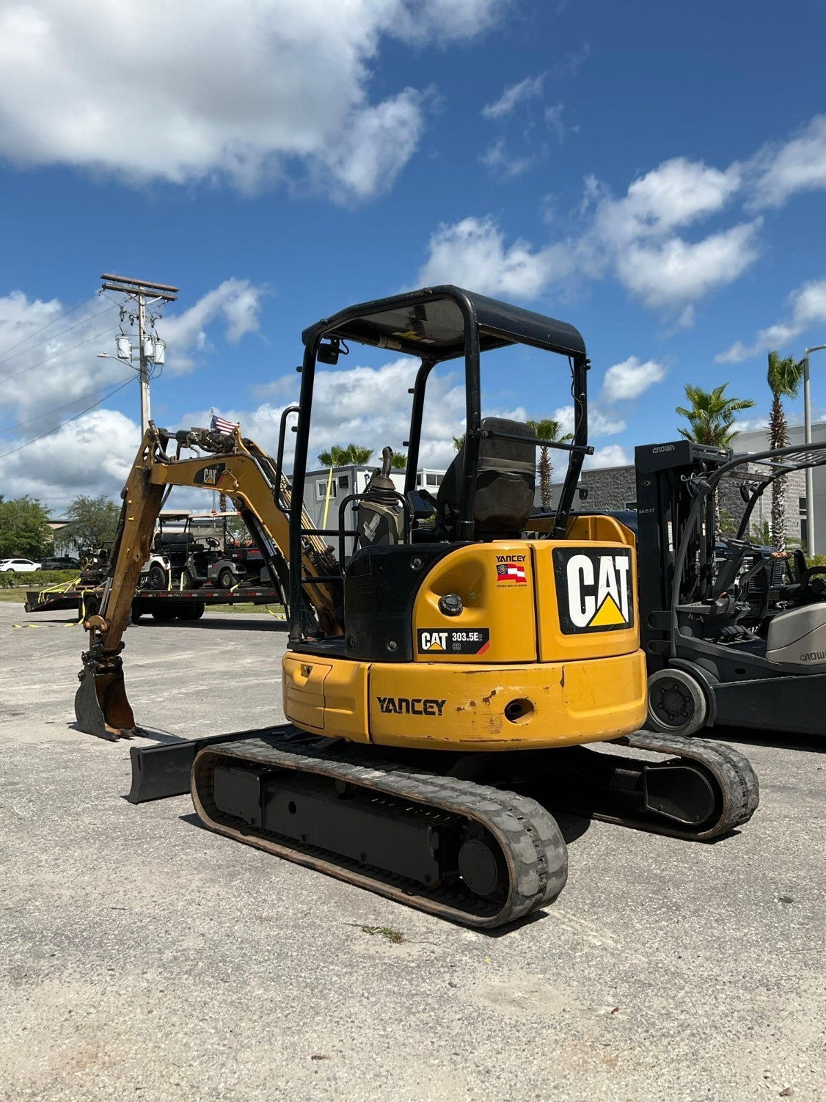 2018 CATERPILLAR EXCAVATOR MODEL 303:5E2, DIESEL