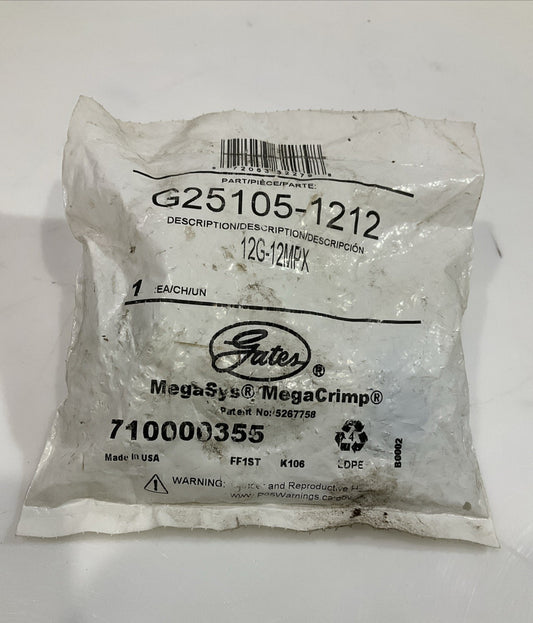 GATES MEGACRIMP  G25195-1212 HOSE COUPLING 12G-12MPX  Y2M