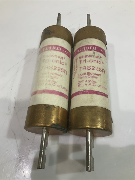 GOULD  SHAWMUT  TRS225R TIME DELAY 250AMPS  600VAC CLASS  RK5 FUSE LOT OF 2  Z2M