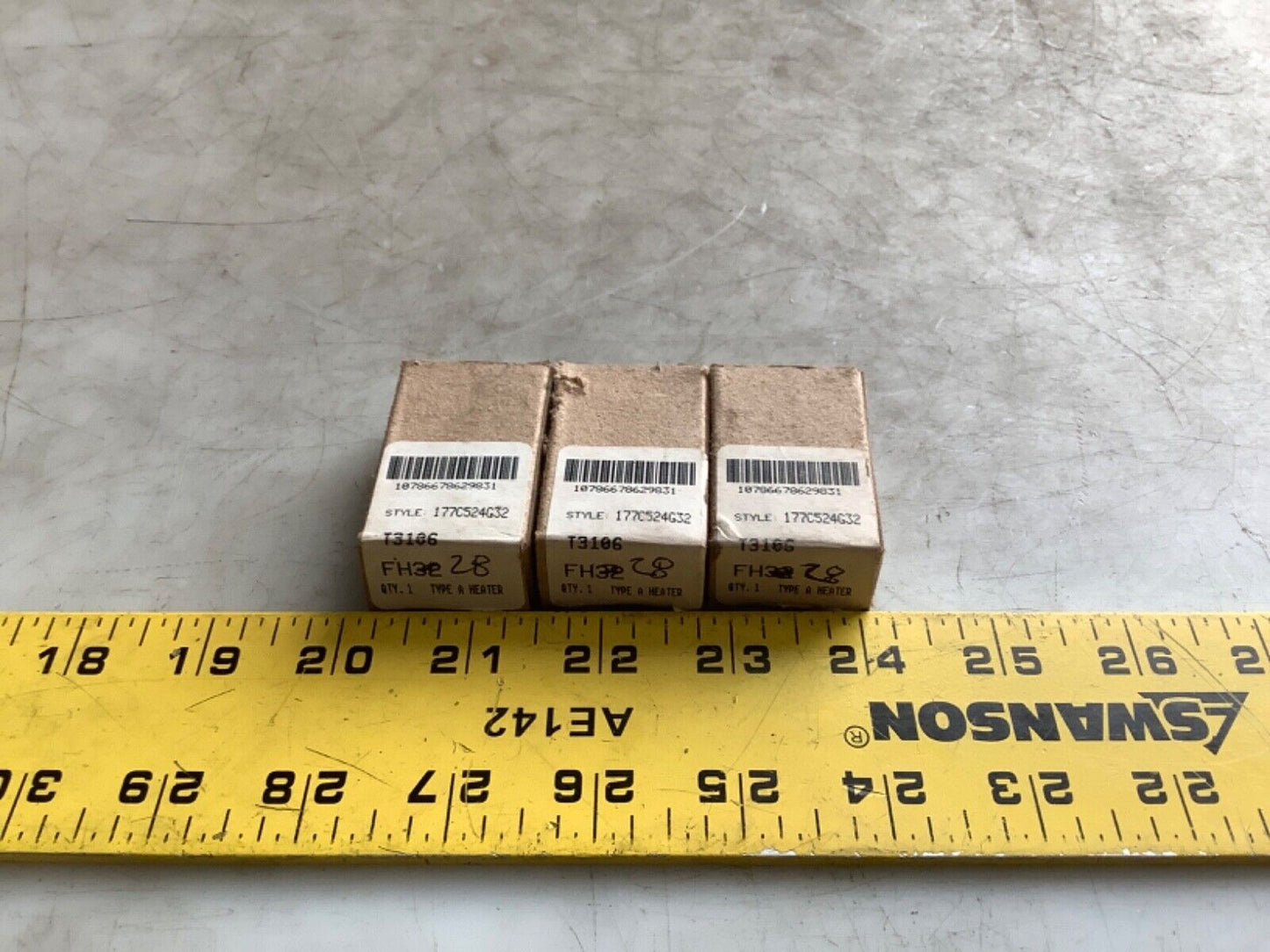 CUTLER-HAMMER FH28 HEATER ELEMENT 222 - QTY 3