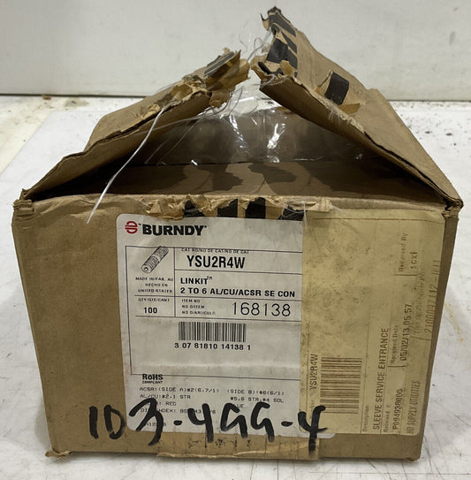 BURNDY YSU2R4W RED AND BLUE FUSE DIE LOT OF 100 969