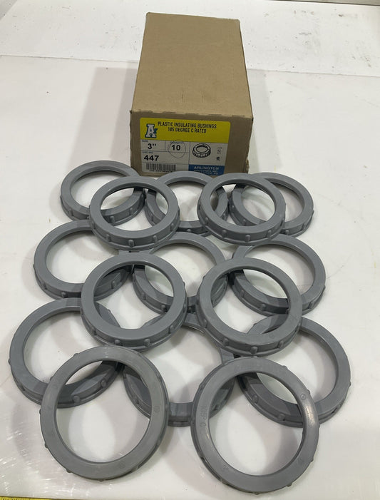 ARLINTON 447 SIZE 3 PLASTIC INSULATING BUSHINGS 105 DEGREE C RATE  LOT OF 15 Z2M