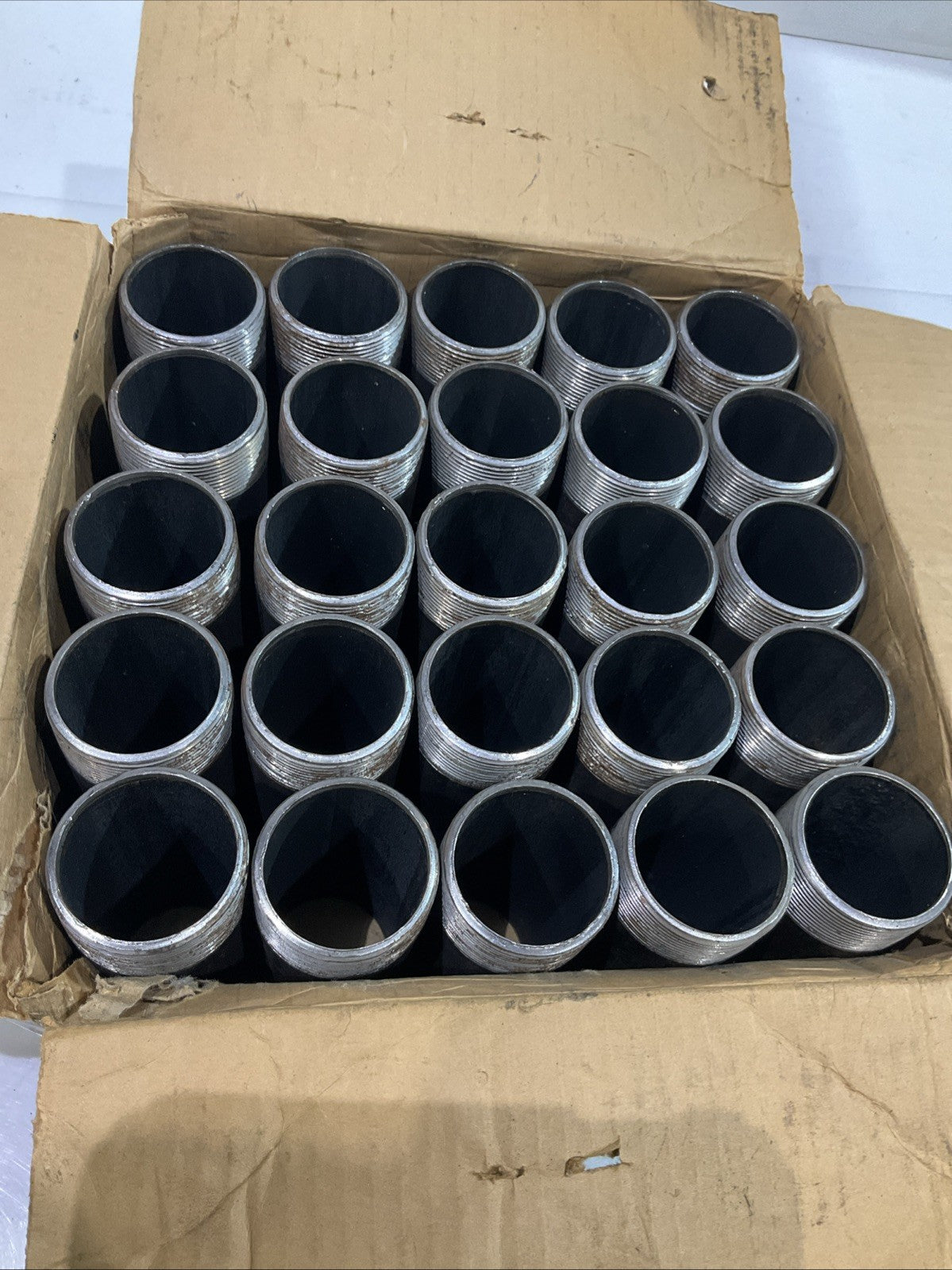 BECK  BLACK  STD NIPPLE 2"X6"  LOT OF 25 Z2M