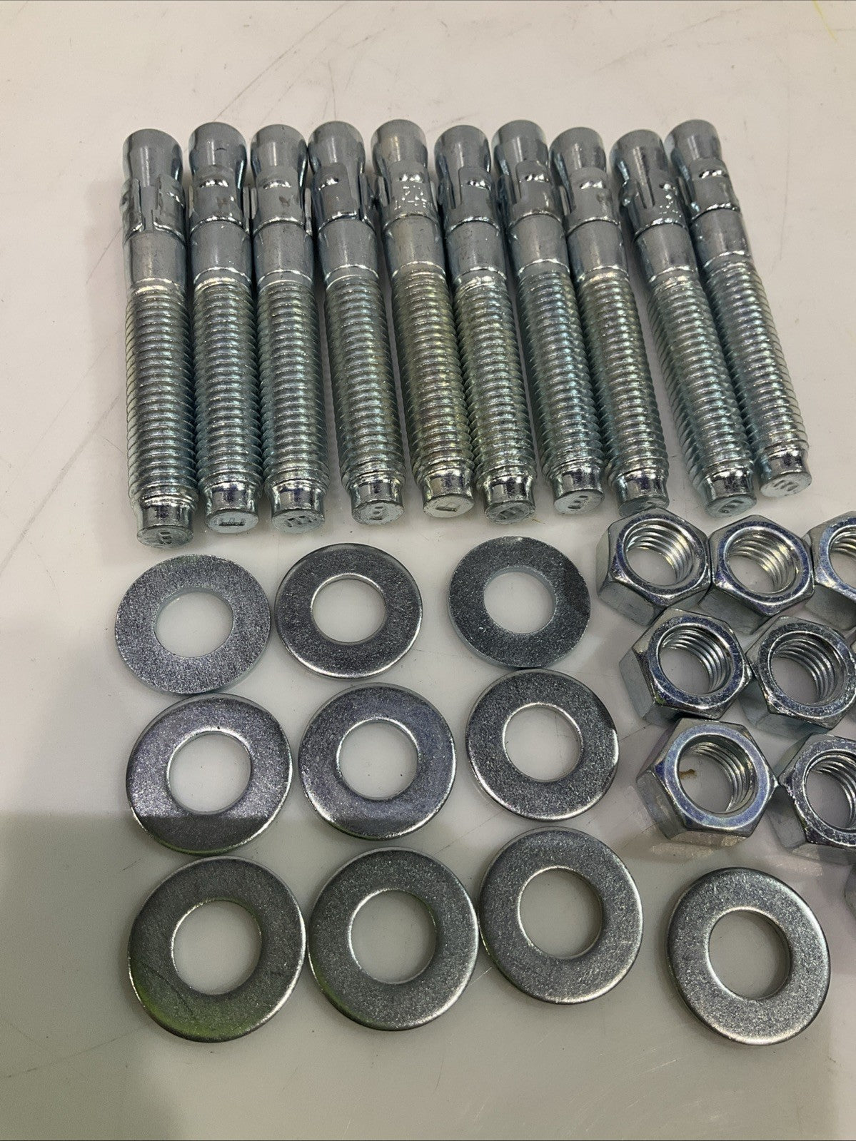 LAWSON  91605 1/2X3 3/4 WEDGE  ANCHOR  BOLT STEEL  QTY 10 Z2M