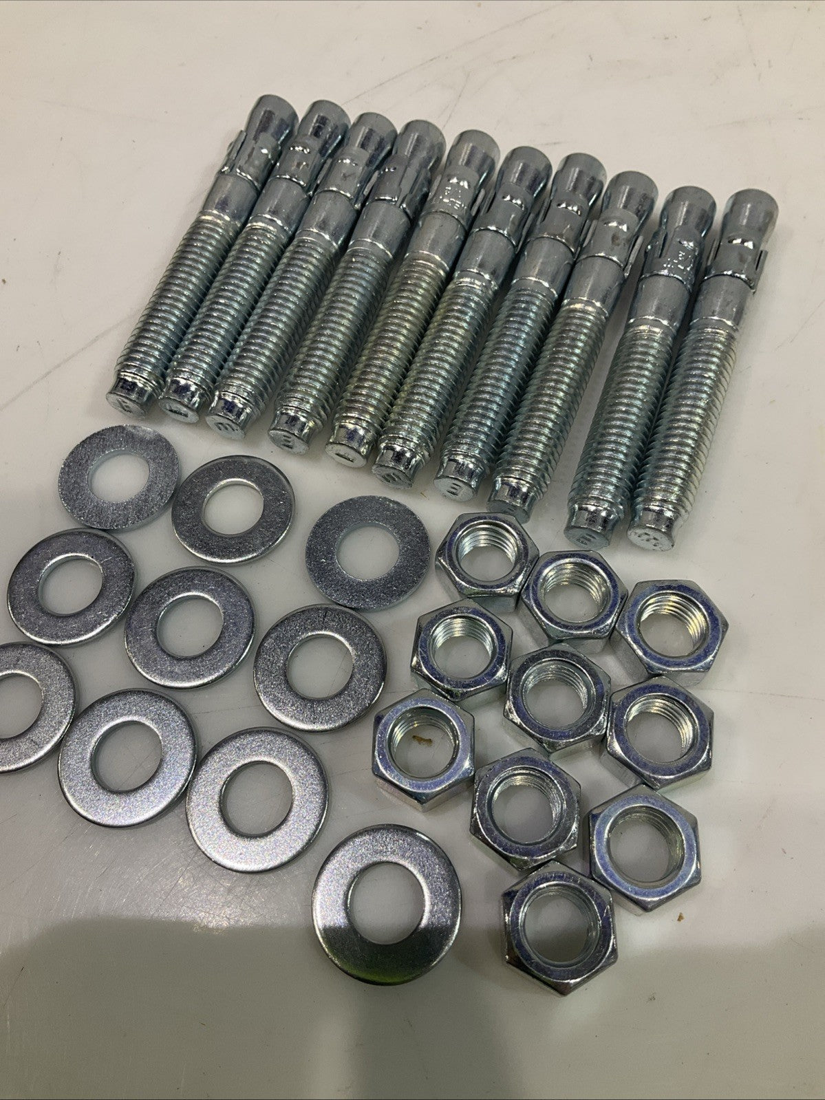 LAWSON  91605 1/2X3 3/4 WEDGE  ANCHOR  BOLT STEEL  QTY 10 Z2M