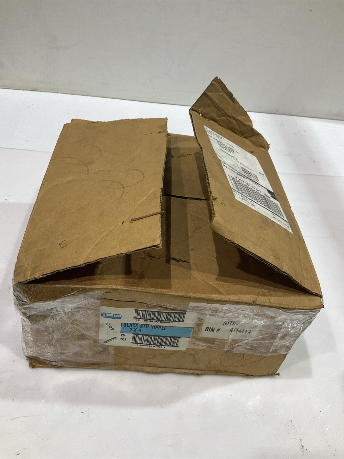 BECK  BLACK  STD NIPPLE 2"X6"  LOT OF 25 Z2M