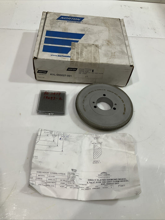 NORTON-SAINT-GOBAIN PT2877 SN-18093.2.RI DIRECT PLATE  DIAMO AVE- 000027-001 U3S
