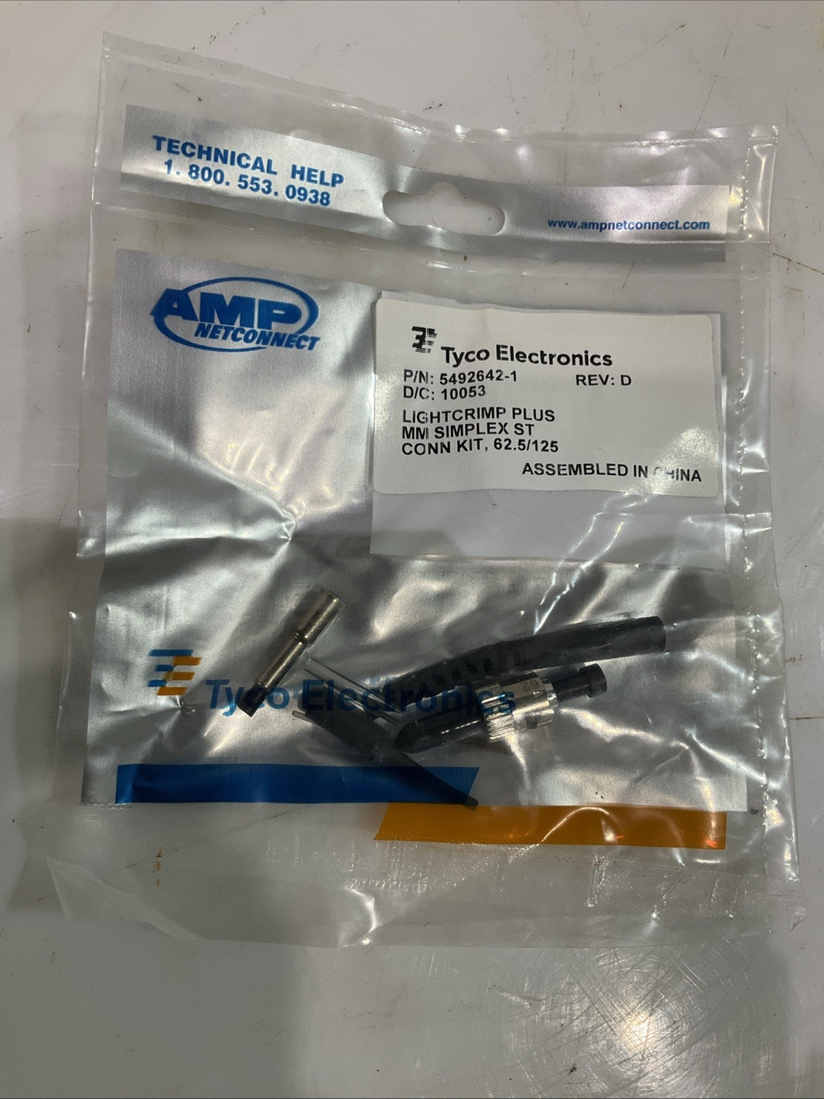 TYCO  ELECTRIC 1278118-4  PRE-POLISHED TERMINATION  KIT LIGHT CRIMP BPLUST  Y2M