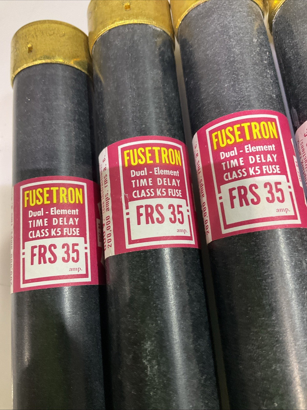 FUSETRON  FRS35  DUAL ELEMENT TIME DELAY CLASS K5 FUSE 600V  LOT OF 10 Z2M