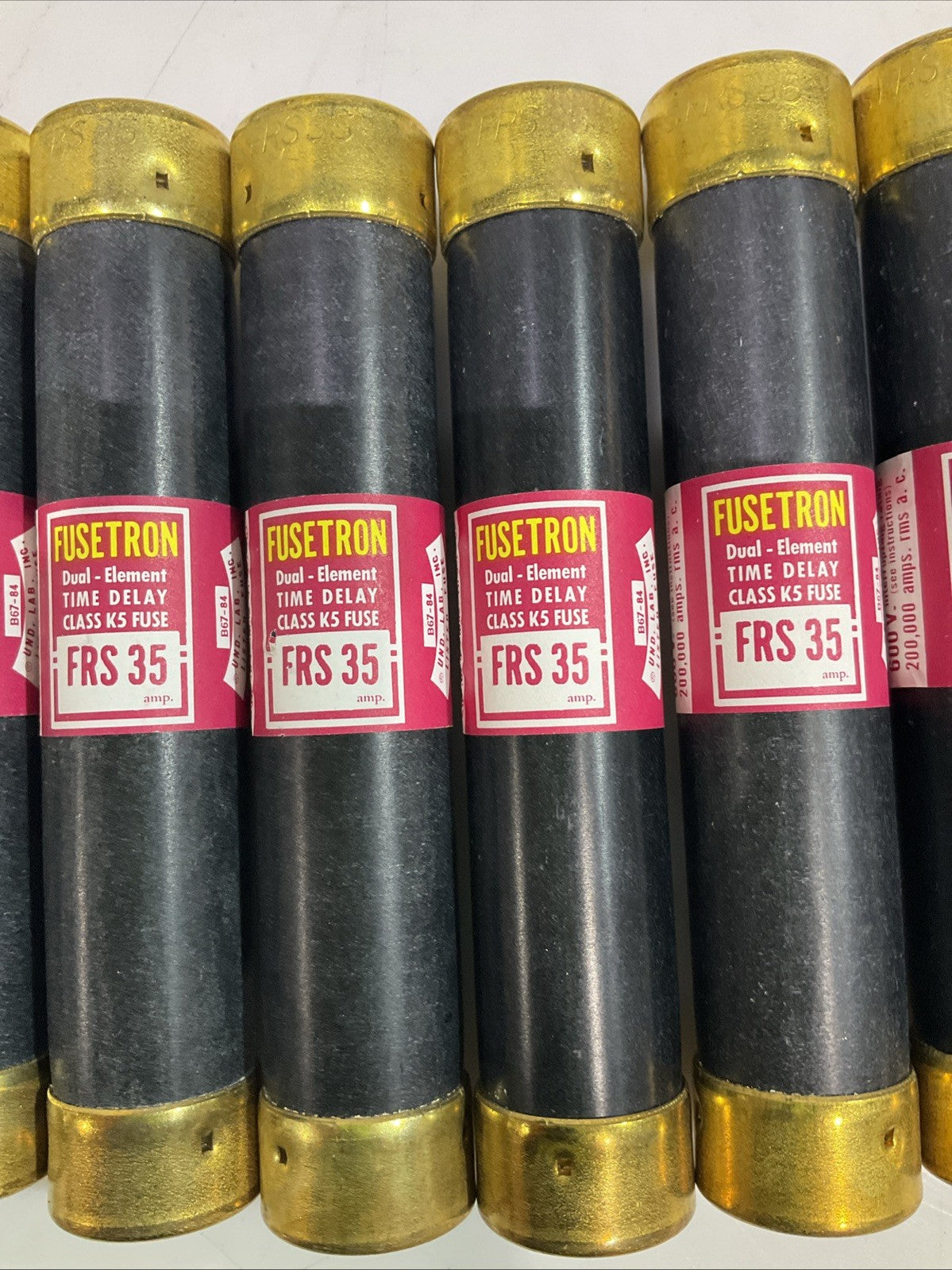 FUSETRON  FRS35  DUAL ELEMENT TIME DELAY CLASS K5 FUSE 600V  LOT OF 10 Z2M
