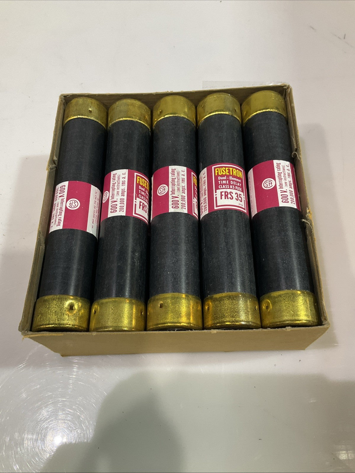 FUSETRON  FRS35  DUAL ELEMENT TIME DELAY CLASS K5 FUSE 600V  LOT OF 10 Z2M