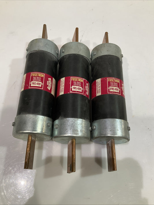 FUSETRON  FRS400 DUAL ELEMENT  TIME DELAY  CLASS K5  FUSE LOT OF 3  Z2M