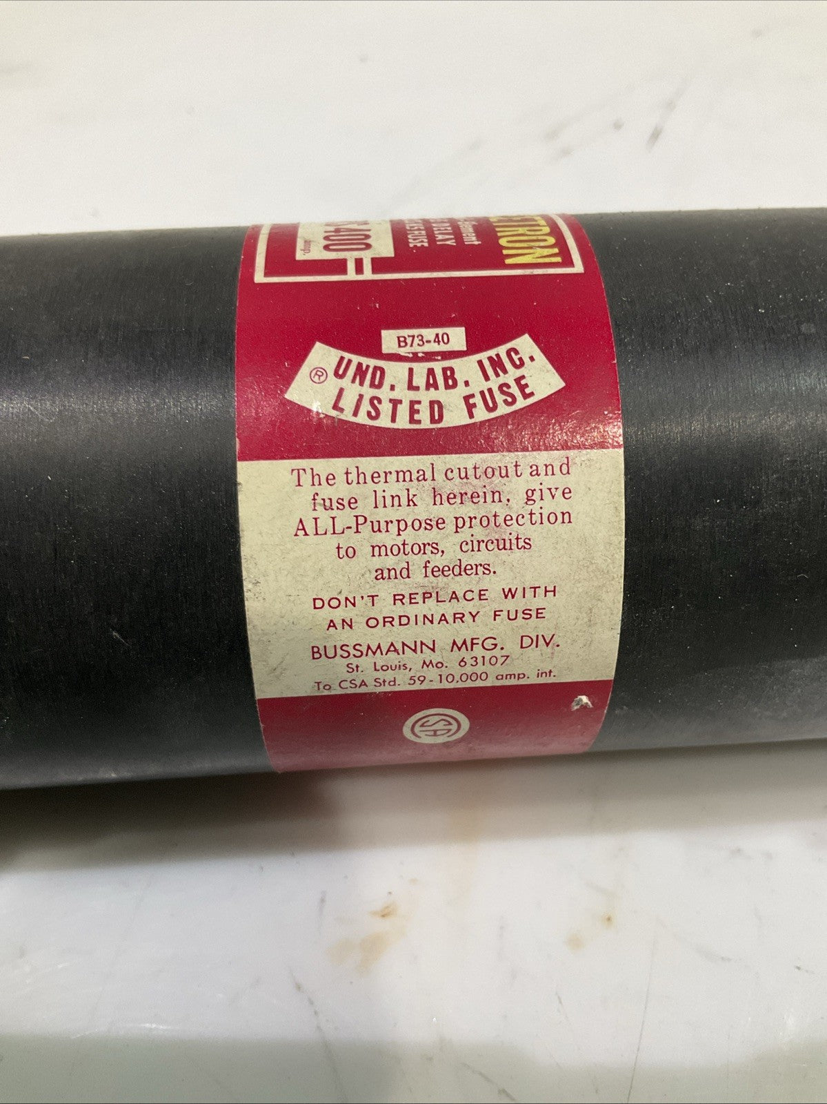 FUSETRON  FRS400 DUAL ELEMENT  TIME DELAY  CLASS K5  FUSE LOT OF 3  Z2M
