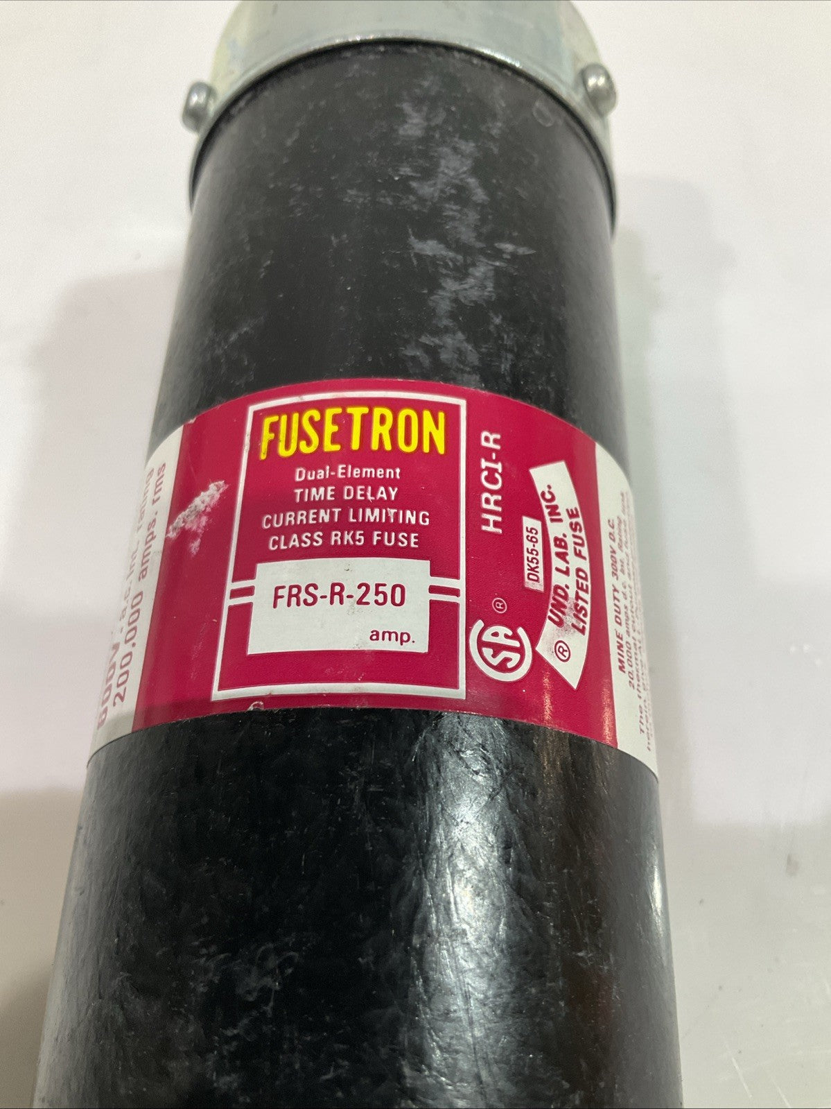 FUSETRON  FRS-R-250  DUAL-ELEMENT TIME DELAY  CLASS RK5 FUSE  Z2M