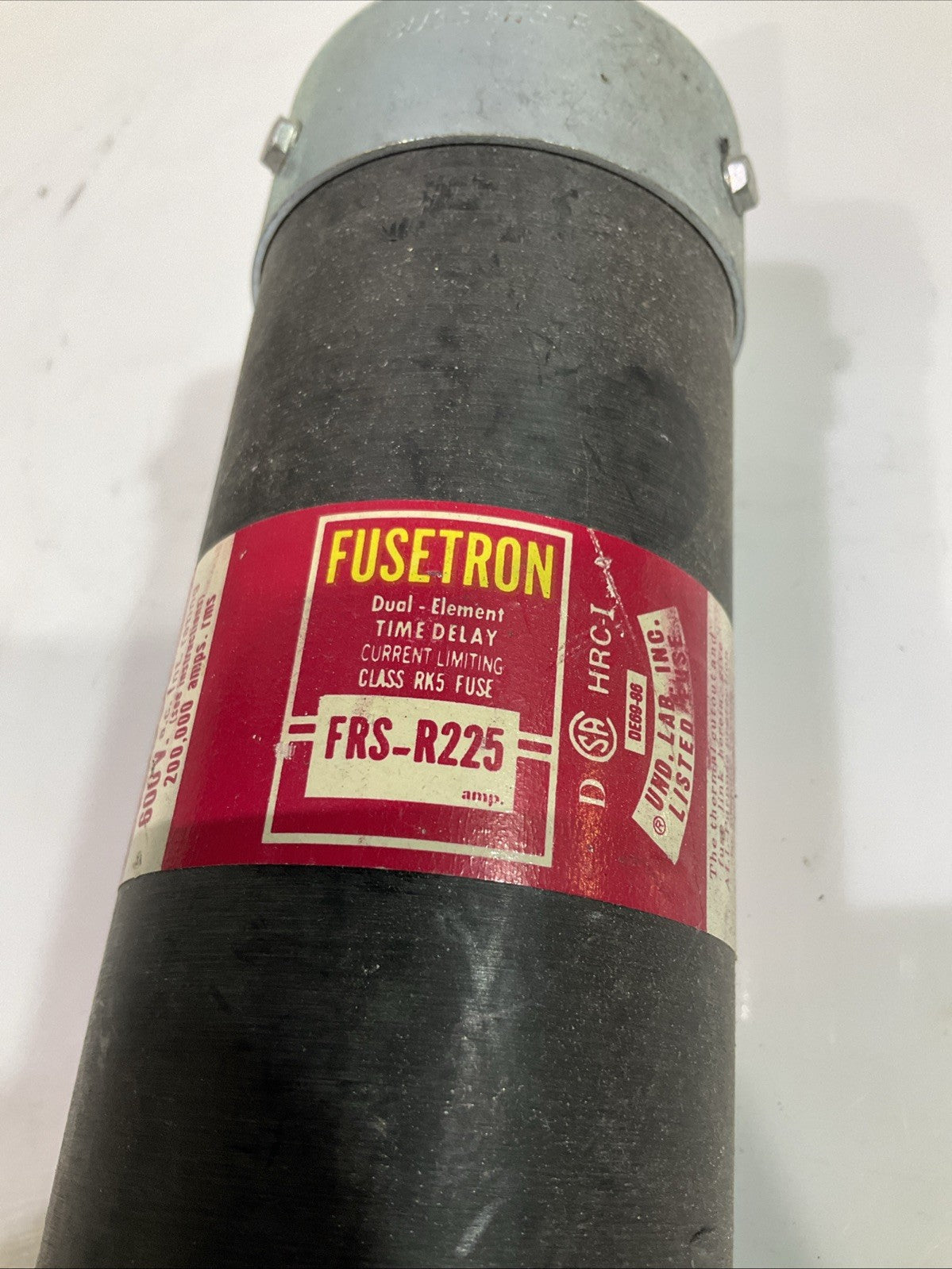 FUSETRON FRS-R225  DUAL ELEMENT TIME DELAY  CLASS RK5 FUSE  600V  Z2M