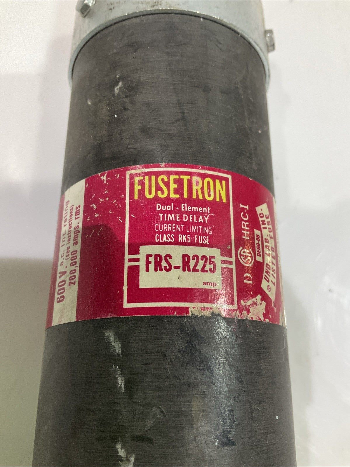 FUSETRON FRS-R225  DUAL ELEMENT TIME DELAY  CLASS RK5 FUSE 600V  Z2M