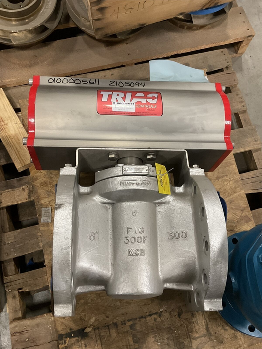 FLUOROSEAL 8" PLUG VALVE 15/020114C 8-R302F WITH TRIAC ACTUATOR 2R3500DA