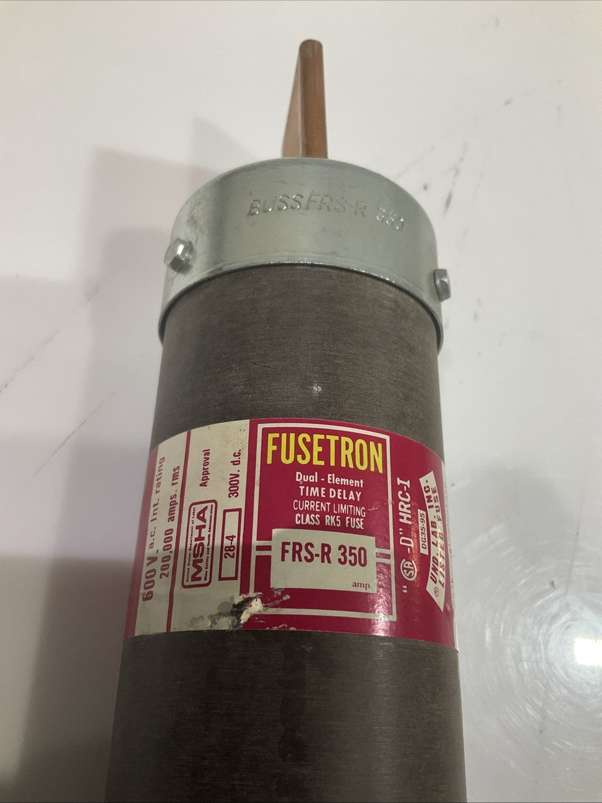 FUSETRON  FRS-R350 DUAL ELEMENT TIME DELAY  CLASS RK5 FUSE  Z2M