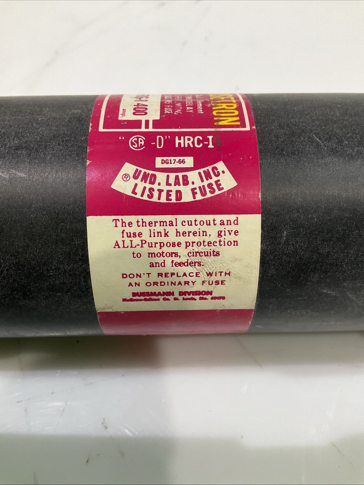 FUSETRON  FRS-R400 DUAL ELEMENT  TIME DELAY  CLASS RKS 600V FUSE Z2M